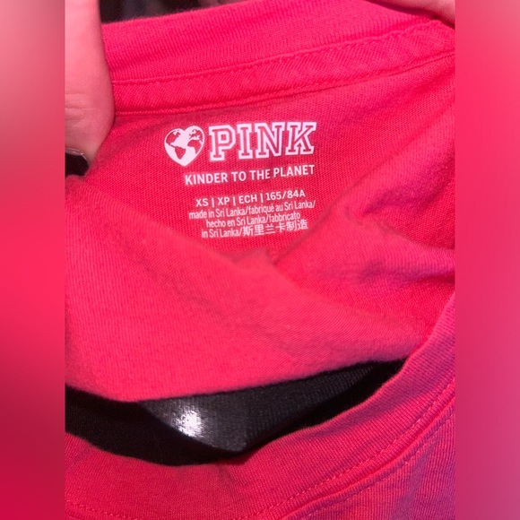PINK By Victoria’s Secret Pink Long Sleeve Campus Tee Size XS - Picture 4 of 4